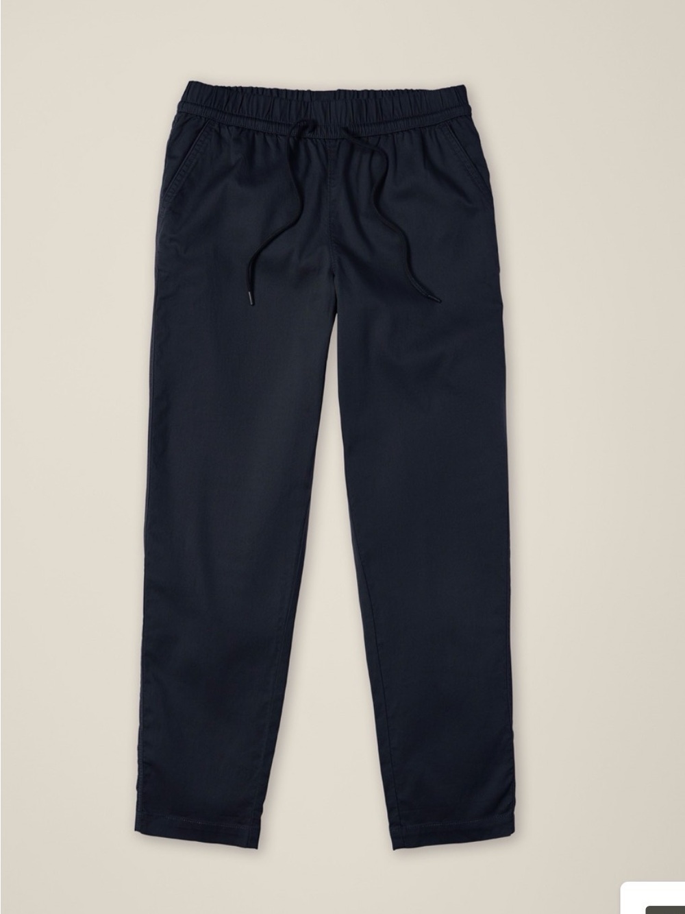 Pact Organic Cotton Daily Twill Ultra-High Rise Tapered Pant — Midnight Blue, XS - Picture 3 of 10